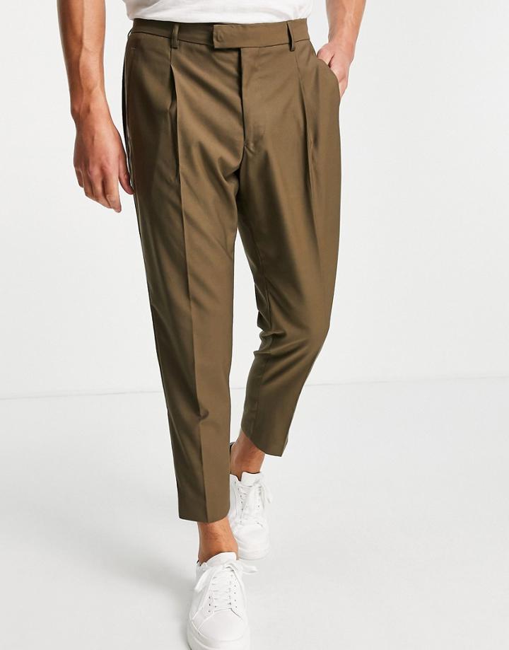 Harry Brown Relaxed Fit Bamboo Suit Pants-green