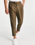 Harry Brown Relaxed Fit Bamboo Suit Pants-green