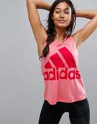 Adidas Logo Sleeveless Tank - Pink