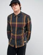 Esprit Slim Fit Open Check Shirt - Green