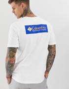 Columbia North Cascades T-shirt In White And Blue - White