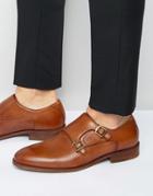 Aldo Colza Leather Monk Shoes - Tan