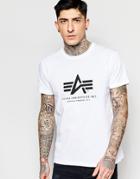 Alpha Industries T-shirt With Logo In White - White