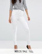 Asos Tall Ridley Skinny Jean In White - White
