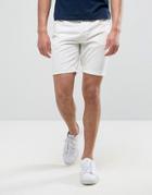 Jack & Jones Intelligence Chino Shorts In Regular Fit - White