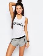 Private Party Brunch Tank Top - White