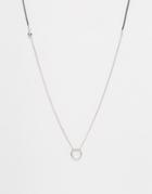 Designb Round Necklace - Silver