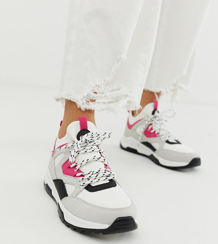Bershka Color Block Sneakers In Multi