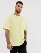Asos Design Oversized Fit T-shirt With Crew Neck In Pale Green - Green