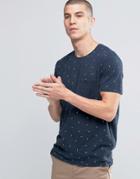 Selected Homme Arrow Print Pocket T-shirt - Blue