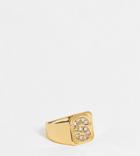 Asos Design Curve 14k Gold Plated S Initial Ring