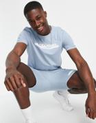 Jack & Jones T-shirt And Short Set In Blue-blues