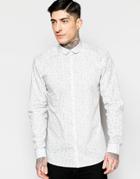 Minimum Shirt With Floral Print In Regular Fit - White