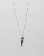 Chained & Able Multi Wing Pendant Necklace In Silver - Silver