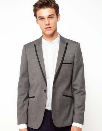 Vito Blazer With Trim Detail