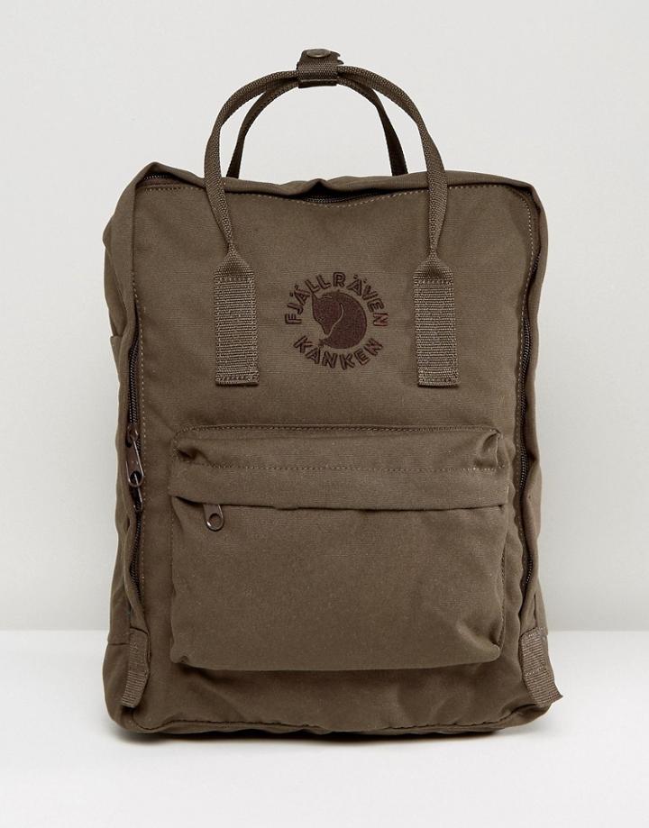 Fjallraven Re-kanken Backpack In Olive 16l - Yellow