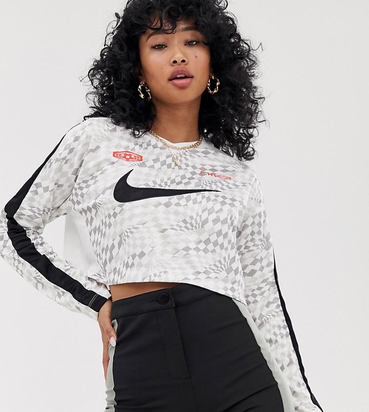 Nike Green And White Soccer Crop Top