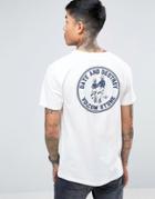 Volcom Dater Bsc T-shirt In White With Backprint - White