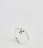 Designb London Sterling Silver Cz Band Ring - Silver