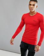 Craft Sportswear Active Comfort Running Knitted Long Sleeve Top In Red 1903716-2566 - Red