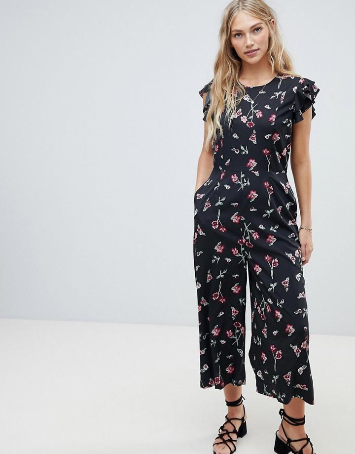 Vero Moda Floral Minimal Jumpsuit - Multi