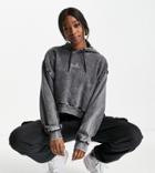 Ellesse Acid Wash Hoodie With Logo In Black