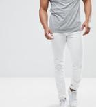 Asos Design Tall Skinny Jeans In White - White