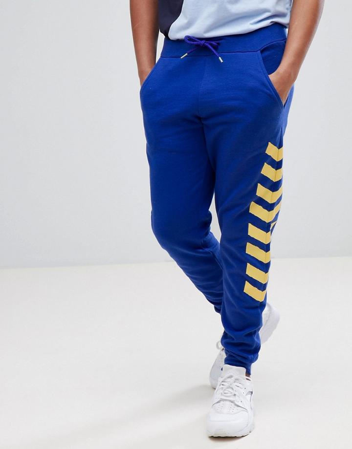 Le Breve Stencil Slim Fit Jogger - Blue