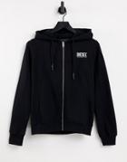 Diesel Victorial Zip Up Sweat Set In Black - Part Of A Set