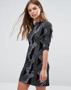 Love & Other Things High Neck Dress - Black