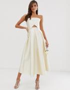 Asos Edition Structured Bandeau Wedding Dress - Red