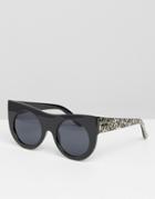 Minkpink Square Frame Sunglasses - Black