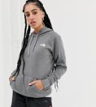 The North Face Red Box Hoodie In Gray/pink - Gray