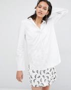Just Female Jerrel Blouse With Flared Cuff - White
