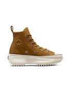 Converse Run Star Hike Hi Cold Fusion Nubuck Leather Platform Sneakers In Wheat-brown