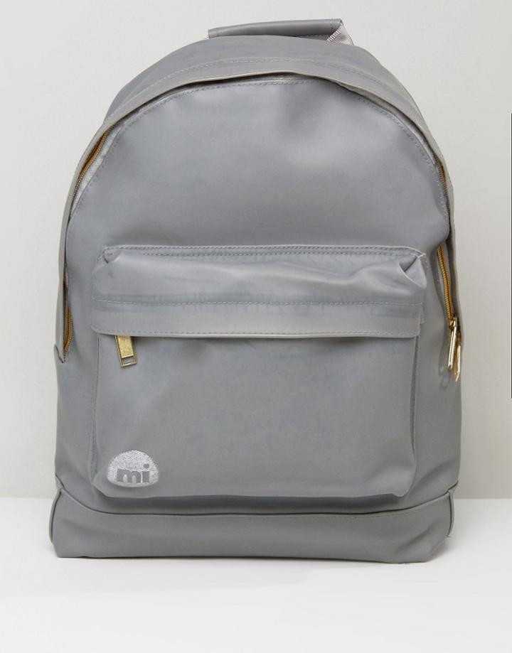 Mi-pac Rubber Backpack In Gray - Gray
