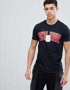 Boohooman T-shirt With Nyc Print In Black - Black