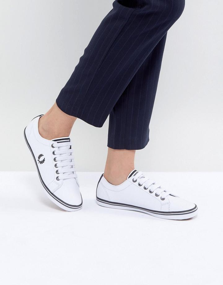 Fred Perry Kingston Lace Up Sneaker With Tipping Detail - Multi