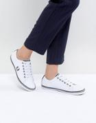 Fred Perry Kingston Lace Up Sneaker With Tipping Detail - Multi