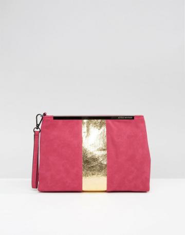 Little Mistress Metallic Detail Clutch