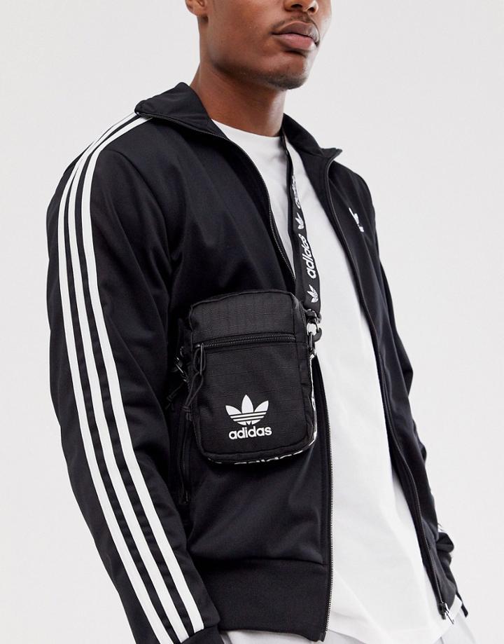 Adidas Originals Crossbody Flight Bag-black