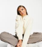 Stradivarius High Neck Sweat In Oatmeal-neutral