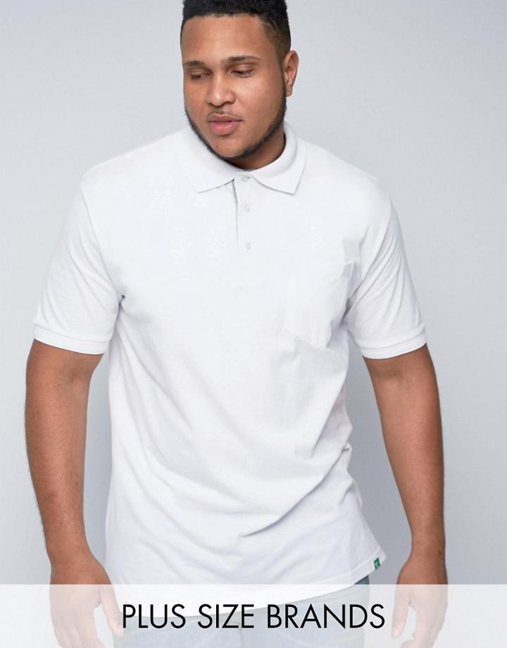 Duke Plus Polo In White - White