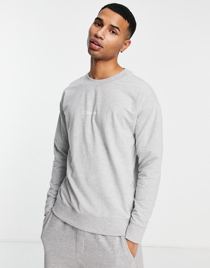 Calvin Klein Loungewear Sweatshirt In Gray