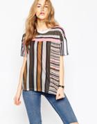 Asos Block Stripe Top - Multi