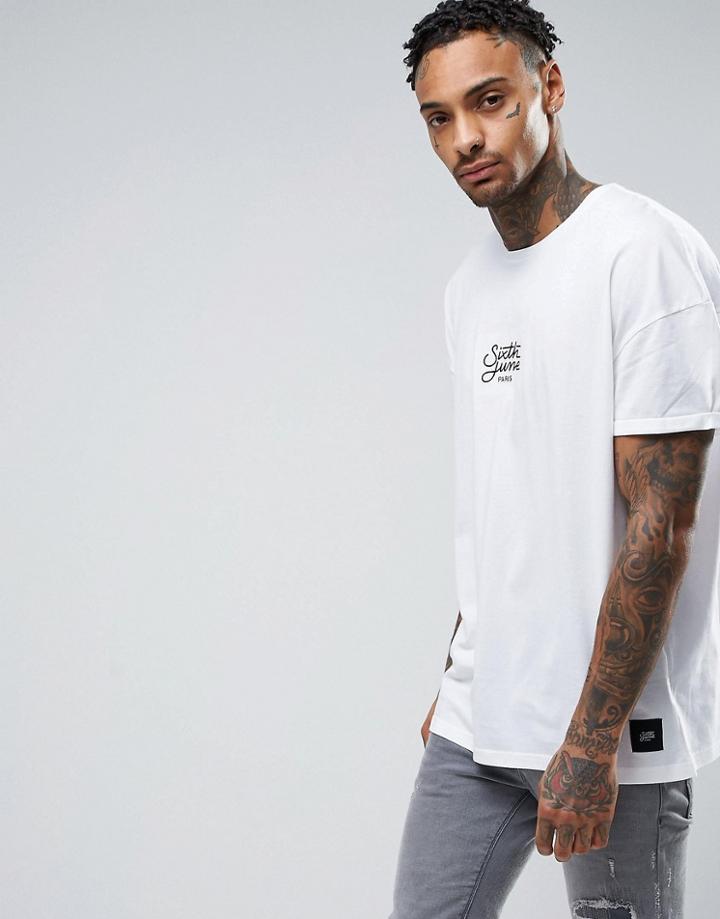 Sixth June Oversized Logo T-shirt - White