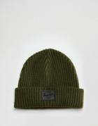 Herschel Supply Co Morris Beanie In Khaki Military Inspired Army Surplus - Green