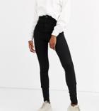 Noisy May Tall High Waist Jeggings In Black