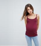 Asos Maternity Nursing Cami With Clips - Red