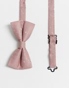 Religion Wedding Bleached Sateen Bow Tie In Dusty Pink - Pink